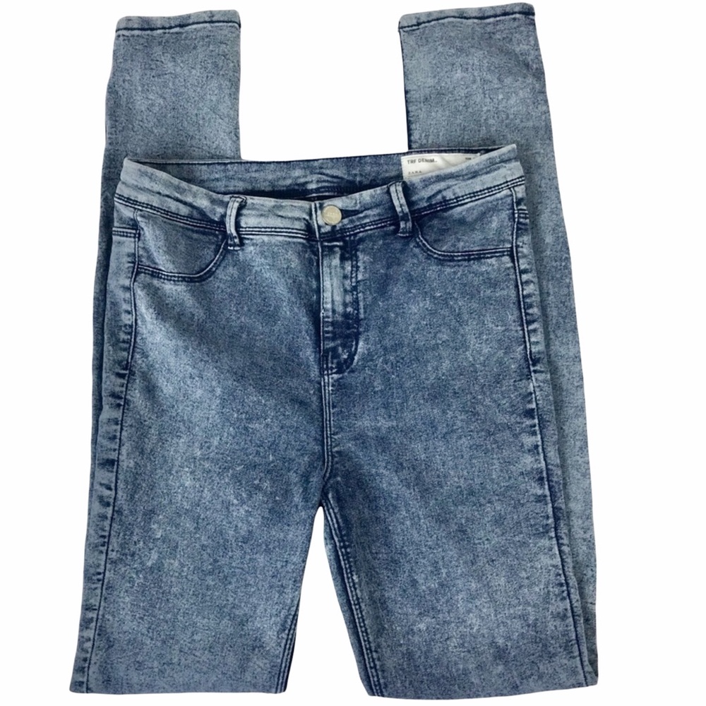 *2/$20* Zara Trafaluc Jeggings in Med Acid Wash, 6 - Picture 2 of 8